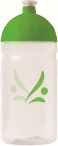 FREEWATER fľaša 0,5 l - Logo (priehľadná) + krytka zadarmo