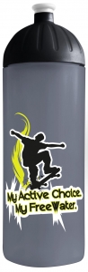 FREEWATER fľaša 0,7 l - Skater + krytka zadarmo