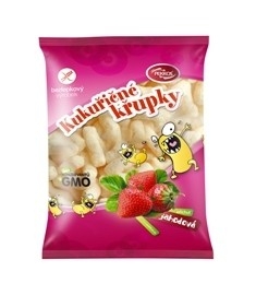 Kukuřičné křupky jahodové 90 g