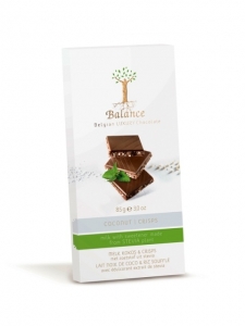 Balance mliečna čokoláda s kokosom a chrumkami so stéviou 85 g